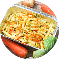 Legumes Salteados com Massa